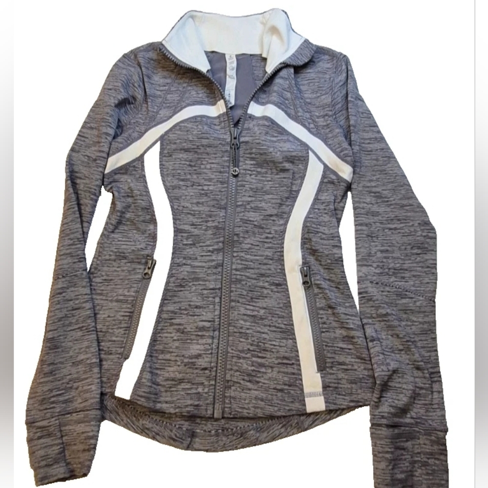 Lululemon Define Jacket Sz 6 Gray White Wee Are From Space Full Zip - Picture 3 of 11